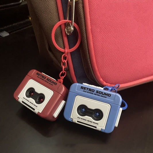 Vintage Style | Mini Retro Cassette Tape Recorder Keychain