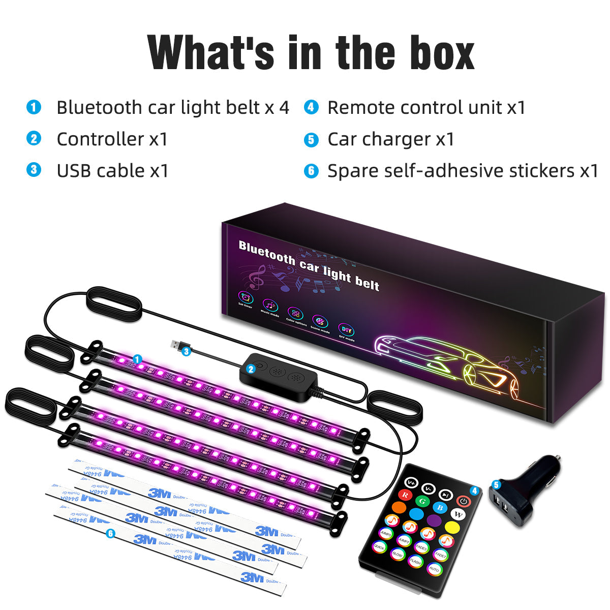 Vibelight™ RGB Car Ambient Lights